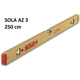 Poziomica aluminiowa SOLA AZ 3 Anodowana długość 250 cm