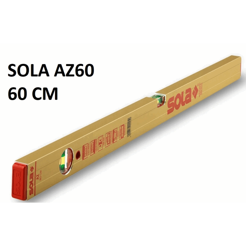 Poziomica aluminiowa SOLA AZ60 Anodowana długość 60 cm 1160801