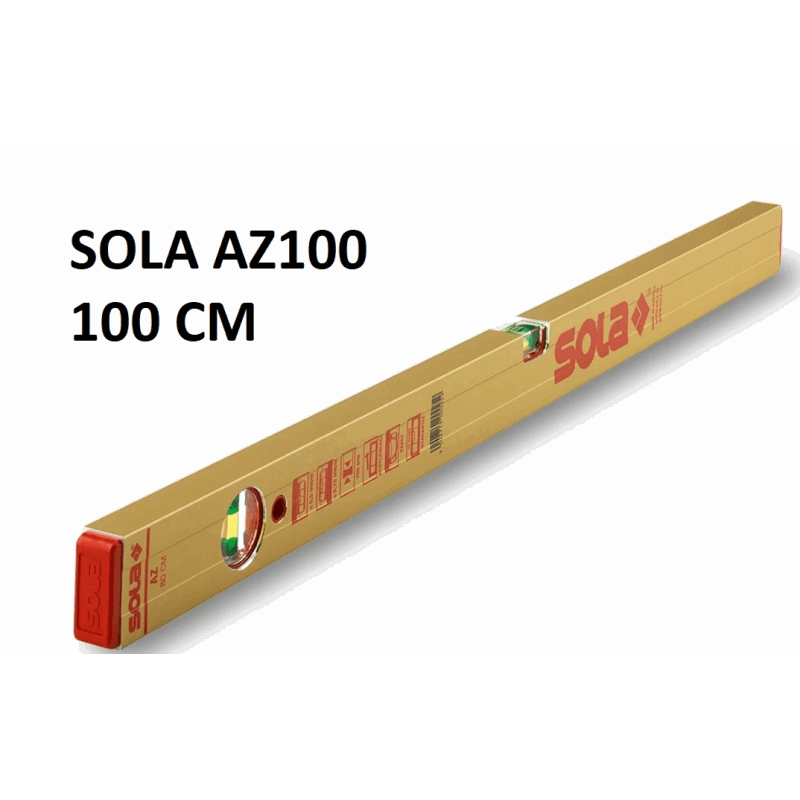 Poziomica aluminiowa SOLA AZ100 Anodowana długość 100 cm
