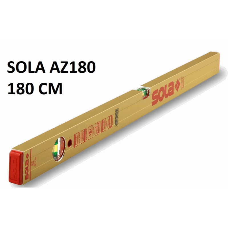 Poziomica aluminiowa SOLA AZ180 Anodowana długość 180 cm