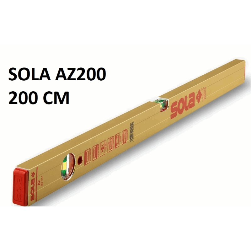 Poziomica aluminiowa SOLA AZ200 Anodowana długość 200 cm 1161701