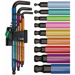 WERA 950/9 klucze Hex-Plus Multicolour imbus 9 sztuk 05022089001