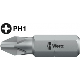 Wera bit PH1 Phillips 25 mm 851/1 Z 05072070001