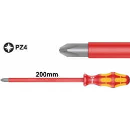 WERA wkrętak gwiazdkowy Pozidriv PZ4 x 200 mm 165 i VDE 05006168001