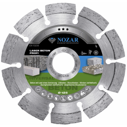 Tarcza diamentowa do betonu NOZAR Laser Beton Profi 125 mm