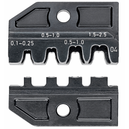 Knipex 97 49 04 wkładka zaciskowa do nieizolowanych otwartych złączy wtykowych 2,8 + 4,8 mm